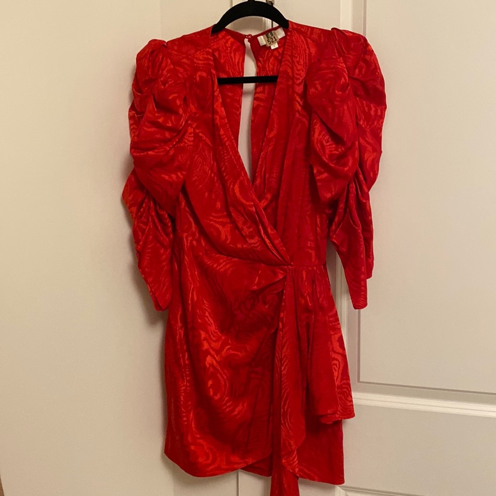 Ronny kobo silk red dress
